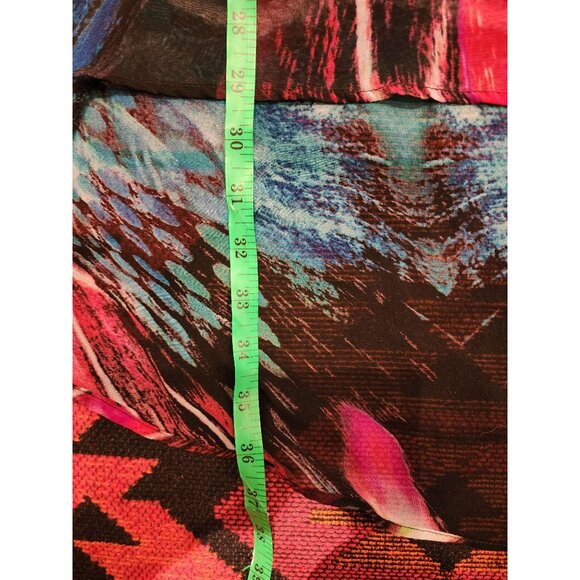 City Chic Womens Multicolor Butterfly V-Neck Flowy Tunic M 100% Polyester - Picture 9 of 13